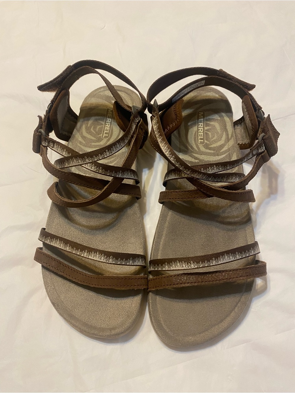 Merrell Women's Brown Multi-Strap Outdoor Sandals size 10